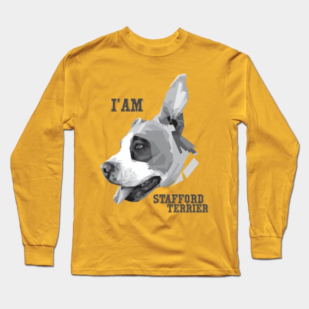 dog pop art Long Sleeve T-Shirt by Madiaz